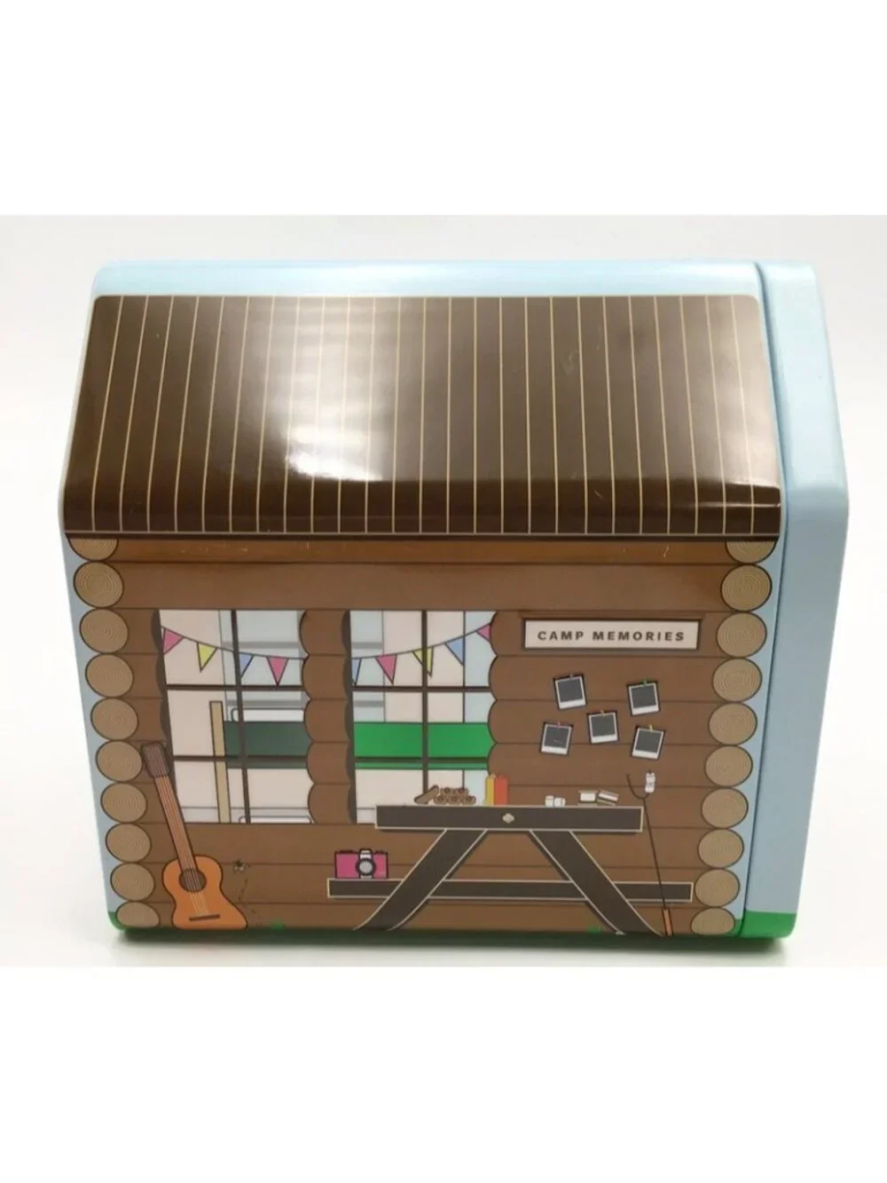 Girl Scout Tin Box Set Camp Cabin 2021 Retro Metal Cookie Tins